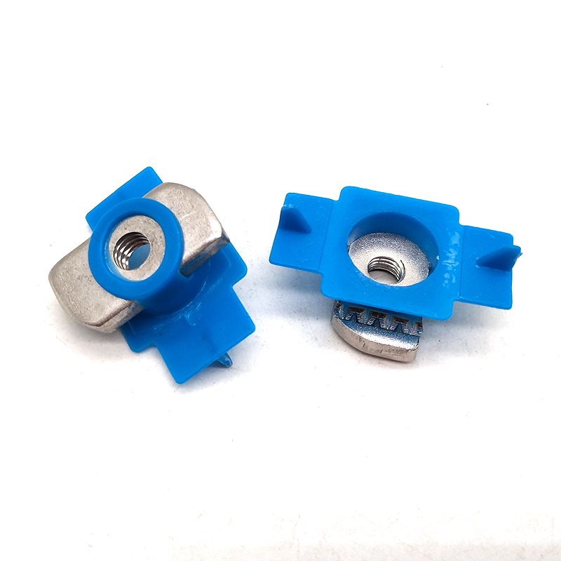 HDG Solar Fastener Channel Nut with Spring Plastic Plastic Nut