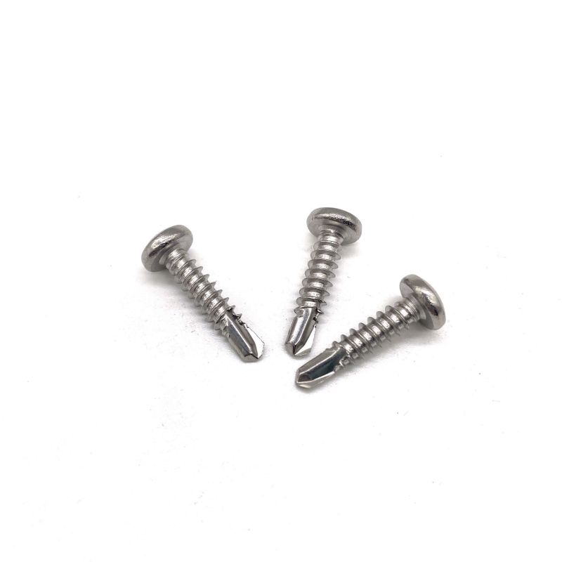 ສະແຕນເລດ Cross Recessed Pan Head Philips Drive Self Drilling Screw