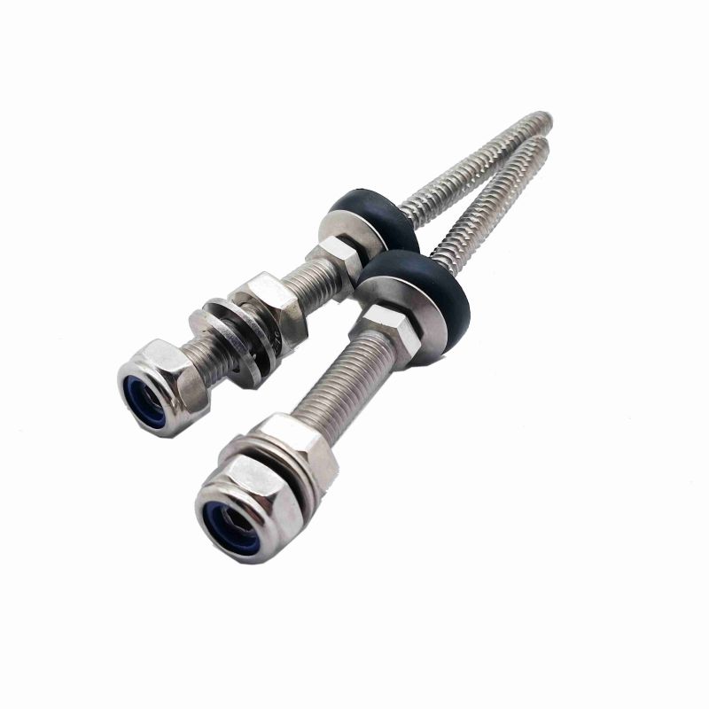 ສະແຕນເລດ Stud Dowel Screw Europe Solar Mounting Bolt